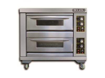 Lò nướng bánh 2 tầng dùng gas 				