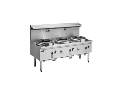 Bếp á 3 họng gang có quạt thổi