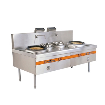 Bếp á đôi có quạt thổi 2 bầu nước 